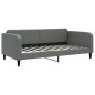 vidaXL Tagesbett Ausziehbar mit Schubladen Dunkelgrau 100x200 cm Stoff vidaXL Tagesbett Ausziehbar mit Schubladen Dunkelgrau 100x200 cm Stoff