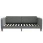 vidaXL Tagesbett Ausziehbar mit Schubladen Dunkelgrau 100x200 cm Stoff vidaXL Tagesbett Ausziehbar mit Schubladen Dunkelgrau 100x200 cm Stoff