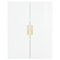 vidaXL Highboard Hochglanz-Weiß 69,5x34x180 cm Holzwerkstoff vidaXL Highboard Hochglanz-Weiß 69,5x34x180 cm Holzwerkstoff