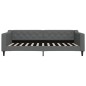 vidaXL Tagesbett Ausziehbar mit Schubladen Dunkelgrau 100x200 cm Stoff vidaXL Tagesbett Ausziehbar mit Schubladen Dunkelgrau 100x200 cm Stoff
