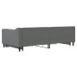 vidaXL Tagesbett Ausziehbar mit Schubladen Dunkelgrau 100x200 cm Stoff vidaXL Tagesbett Ausziehbar mit Schubladen Dunkelgrau 100x200 cm Stoff