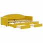 vidaXL Tagesbett Ausziehbar mit Schubladen Gelb 80x200 cm Samt vidaXL Tagesbett Ausziehbar mit Schubladen Gelb 80x200 cm Samt
