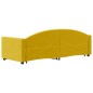 vidaXL Tagesbett Ausziehbar mit Schubladen Gelb 80x200 cm Samt vidaXL Tagesbett Ausziehbar mit Schubladen Gelb 80x200 cm Samt