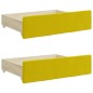 vidaXL Tagesbett Ausziehbar mit Schubladen Gelb 80x200 cm Samt vidaXL Tagesbett Ausziehbar mit Schubladen Gelb 80x200 cm Samt
