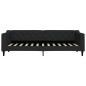 vidaXL Tagesbett Ausziehbar mit Schubladen Schwarz 80x200 cm Stoff vidaXL Tagesbett Ausziehbar mit Schubladen Schwarz 80x200 cm Stoff