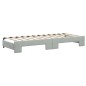 vidaXL Tagesbett Ausziehbar mit Matratzen Hellgrau 80x200 cm Samt vidaXL Tagesbett Ausziehbar mit Matratzen Hellgrau 80x200 cm Samt