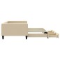 vidaXL Tagesbett Ausziehbar mit Schubladen Creme 100x200 cm Stoff vidaXL Tagesbett Ausziehbar mit Schubladen Creme 100x200 cm Stoff