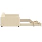 vidaXL Tagesbett Ausziehbar mit Schubladen Creme 90x200 cm Stoff vidaXL Tagesbett Ausziehbar mit Schubladen Creme 90x200 cm Stoff