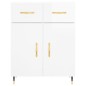 vidaXL Highboard Hochglanz-Weiß 69,5x34x180 cm Holzwerkstoff vidaXL Highboard Hochglanz-Weiß 69,5x34x180 cm Holzwerkstoff
