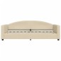 vidaXL Tagesbett Ausziehbar mit Schubladen Creme 90x200 cm Stoff vidaXL Tagesbett Ausziehbar mit Schubladen Creme 90x200 cm Stoff