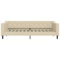 vidaXL Tagesbett Ausziehbar mit Schubladen Creme 90x200 cm Stoff vidaXL Tagesbett Ausziehbar mit Schubladen Creme 90x200 cm Stoff