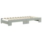 vidaXL Tagesbett Ausziehbar mit Schubladen Hellgrau 90x200 cm Samt vidaXL Tagesbett Ausziehbar mit Schubladen Hellgrau 90x200 cm Samt
