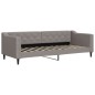 vidaXL Tagesbett Ausziehbar mit Schubladen Taupe 80x200 cm Stoff vidaXL Tagesbett Ausziehbar mit Schubladen Taupe 80x200 cm Stoff