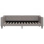 vidaXL Tagesbett Ausziehbar mit Schubladen Taupe 80x200 cm Stoff vidaXL Tagesbett Ausziehbar mit Schubladen Taupe 80x200 cm Stoff