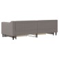 vidaXL Tagesbett Ausziehbar mit Schubladen Taupe 80x200 cm Stoff vidaXL Tagesbett Ausziehbar mit Schubladen Taupe 80x200 cm Stoff