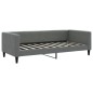 vidaXL Tagesbett Ausziehbar mit Schubladen Dunkelgrau 90x190 cm Stoff vidaXL Tagesbett Ausziehbar mit Schubladen Dunkelgrau 90x190 cm Stoff