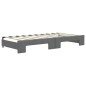 vidaXL Tagesbett Ausziehbar mit Schubladen Dunkelgrau 90x190 cm Stoff vidaXL Tagesbett Ausziehbar mit Schubladen Dunkelgrau 90x190 cm Stoff