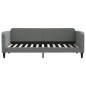 vidaXL Tagesbett Ausziehbar mit Schubladen Dunkelgrau 80x200 cm Stoff vidaXL Tagesbett Ausziehbar mit Schubladen Dunkelgrau 80x200 cm Stoff