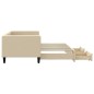 vidaXL Tagesbett Ausziehbar mit Schubladen Creme 80x200 cm Stoff vidaXL Tagesbett Ausziehbar mit Schubladen Creme 80x200 cm Stoff