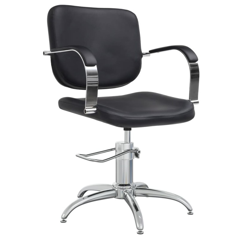 Friseurstuhl Schwarz Kunstleder Friseurstuhl Schwarz Kunstleder