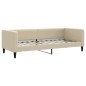 vidaXL Tagesbett Ausziehbar mit Schubladen Creme 80x200 cm Stoff vidaXL Tagesbett Ausziehbar mit Schubladen Creme 80x200 cm Stoff