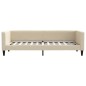 vidaXL Tagesbett Ausziehbar mit Schubladen Creme 80x200 cm Stoff vidaXL Tagesbett Ausziehbar mit Schubladen Creme 80x200 cm Stoff