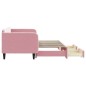 vidaXL Tagesbett Ausziehbar mit Schubladen Rosa 90x200 cm Samt vidaXL Tagesbett Ausziehbar mit Schubladen Rosa 90x200 cm Samt