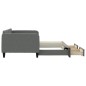 vidaXL Tagesbett Ausziehbar mit Schubladen Dunkelgrau 90x190 cm Stoff vidaXL Tagesbett Ausziehbar mit Schubladen Dunkelgrau 90x190 cm Stoff