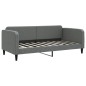 vidaXL Tagesbett Ausziehbar mit Schubladen Dunkelgrau 90x190 cm Stoff vidaXL Tagesbett Ausziehbar mit Schubladen Dunkelgrau 90x190 cm Stoff