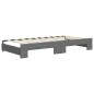 vidaXL Tagesbett Ausziehbar mit Schubladen Dunkelgrau 90x190 cm Stoff vidaXL Tagesbett Ausziehbar mit Schubladen Dunkelgrau 90x190 cm Stoff