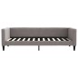vidaXL Tagesbett Ausziehbar mit Schubladen Taupe 100x200 cm Stoff vidaXL Tagesbett Ausziehbar mit Schubladen Taupe 100x200 cm Stoff