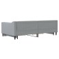 vidaXL Tagesbett Ausziehbar mit Schubladen Hellgrau 100x200 cm Stoff vidaXL Tagesbett Ausziehbar mit Schubladen Hellgrau 100x200 cm Stoff