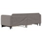 vidaXL Tagesbett Ausziehbar mit Schubladen Taupe 80x200 cm Stoff vidaXL Tagesbett Ausziehbar mit Schubladen Taupe 80x200 cm Stoff