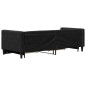 vidaXL Tagesbett Ausziehbar mit Schubladen Schwarz 80x200 cm Stoff vidaXL Tagesbett Ausziehbar mit Schubladen Schwarz 80x200 cm Stoff
