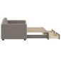 vidaXL Tagesbett Ausziehbar mit Schubladen Taupe 80x200 cm Stoff vidaXL Tagesbett Ausziehbar mit Schubladen Taupe 80x200 cm Stoff