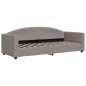 vidaXL Tagesbett Ausziehbar mit Schubladen Taupe 80x200 cm Stoff vidaXL Tagesbett Ausziehbar mit Schubladen Taupe 80x200 cm Stoff