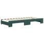 vidaXL Tagesbett Ausziehbar mit Schubladen Dunkelgrün 90x200 cm Samt vidaXL Tagesbett Ausziehbar mit Schubladen Dunkelgrün 90x200 cm Samt