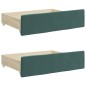 vidaXL Tagesbett Ausziehbar mit Schubladen Dunkelgrün 90x200 cm Samt vidaXL Tagesbett Ausziehbar mit Schubladen Dunkelgrün 90x200 cm Samt