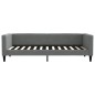 vidaXL Tagesbett Ausziehbar mit Schubladen Dunkelgrau 100x200 cm Stoff vidaXL Tagesbett Ausziehbar mit Schubladen Dunkelgrau 100x200 cm Stoff