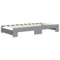 vidaXL Tagesbett Ausziehbar mit Schubladen Hellgrau 90x190 cm Stoff vidaXL Tagesbett Ausziehbar mit Schubladen Hellgrau 90x190 cm Stoff