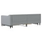 vidaXL Tagesbett Ausziehbar mit Schubladen Hellgrau 90x190 cm Stoff vidaXL Tagesbett Ausziehbar mit Schubladen Hellgrau 90x190 cm Stoff