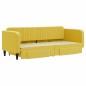 vidaXL Tagesbett Ausziehbar mit Schubladen Gelb 80x200 cm Samt vidaXL Tagesbett Ausziehbar mit Schubladen Gelb 80x200 cm Samt