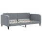vidaXL Tagesbett Ausziehbar mit Schubladen Hellgrau 100x200 cm Stoff vidaXL Tagesbett Ausziehbar mit Schubladen Hellgrau 100x200 cm Stoff