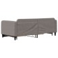 vidaXL Tagesbett Ausziehbar mit Schubladen Taupe 90x200 cm Stoff vidaXL Tagesbett Ausziehbar mit Schubladen Taupe 90x200 cm Stoff