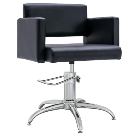 Friseurstuhl Schwarz Kunstleder