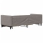 vidaXL Tagesbett Ausziehbar mit Schubladen Taupe 80x200 cm Stoff vidaXL Tagesbett Ausziehbar mit Schubladen Taupe 80x200 cm Stoff