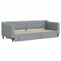 vidaXL Tagesbett Ausziehbar mit Schubladen Hellgrau 80x200 cm Stoff vidaXL Tagesbett Ausziehbar mit Schubladen Hellgrau 80x200 cm Stoff