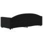 vidaXL Tagesbett Ausziehbar mit Schubladen Schwarz 80x200 cm Samt vidaXL Tagesbett Ausziehbar mit Schubladen Schwarz 80x200 cm Samt