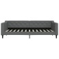 vidaXL Tagesbett Ausziehbar mit Schubladen Dunkelgrau 90x200 cm Stoff vidaXL Tagesbett Ausziehbar mit Schubladen Dunkelgrau 90x200 cm Stoff