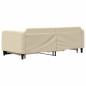vidaXL Tagesbett Ausziehbar mit Schubladen Creme 90x200 cm Stoff vidaXL Tagesbett Ausziehbar mit Schubladen Creme 90x200 cm Stoff